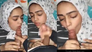 محجبة تمص زب كبير وتلحسه لحس سكس محجبات عربي